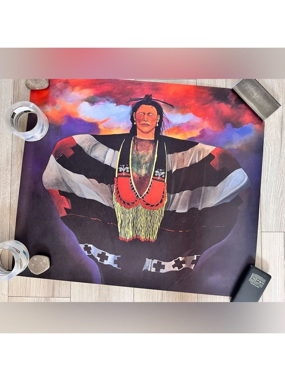 Native American Indian Print Art Poster